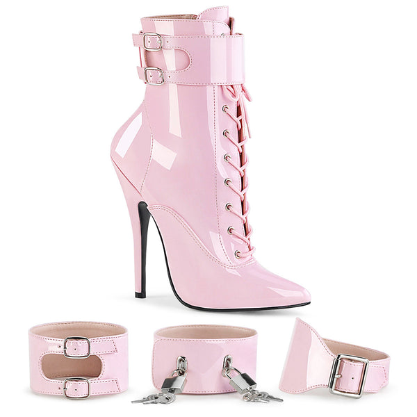 6" Heel Ankle Boot, Side Zip Pleaser Devious DOMINA/1023