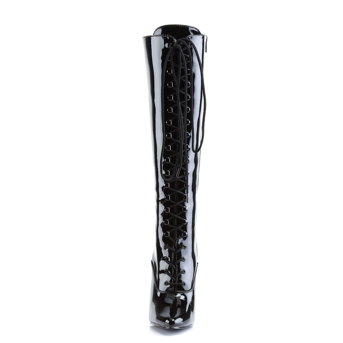 Sexy Zipper Side Full Lace Up Knee High Stiletto Heel Boots Shoes Pleaser Devious DOMINA/2020