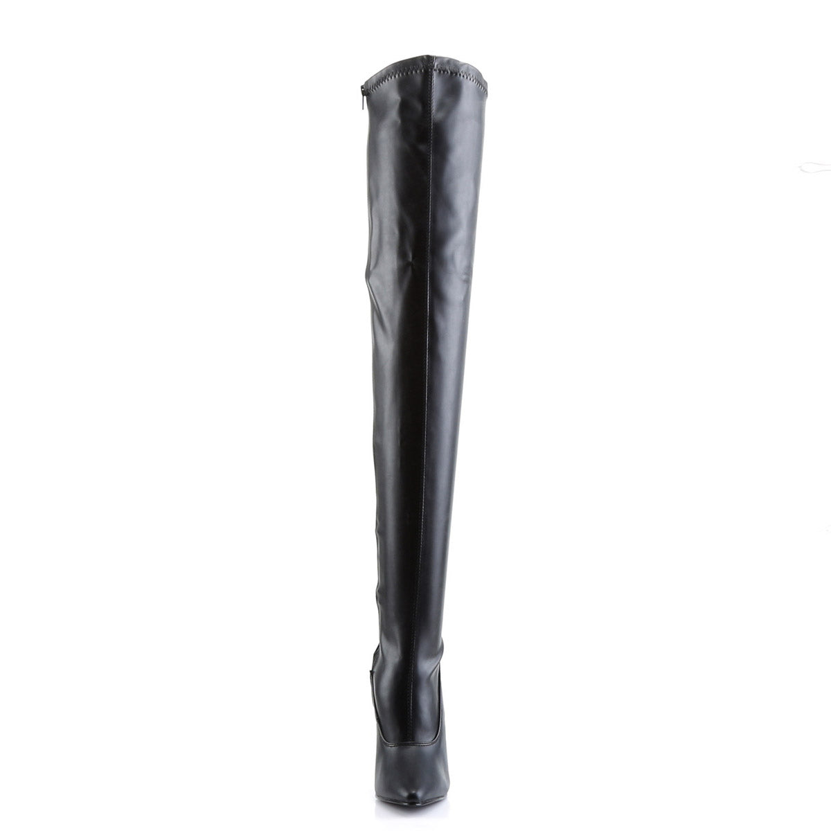 Sexy Zipper Side Stretch Thigh High Stiletto Heel Boots Shoes Pleaser Devious DOMINA/3000