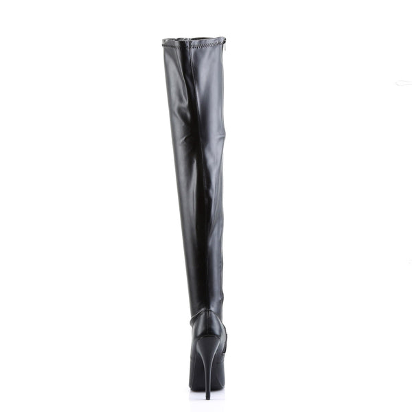 Sexy Zipper Side Stretch Thigh High Stiletto Heel Boots Shoes Pleaser Devious DOMINA/3000