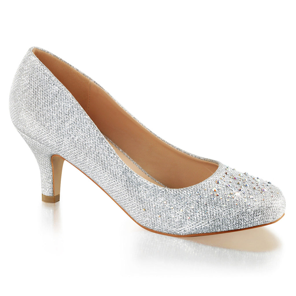 2 1/2" Kitten Heel, Pump Embellished W/rs Pleaser Fabulicious DORIS/06