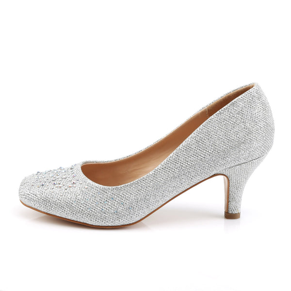2 1/2" Kitten Heel, Pump Embellished W/rs Pleaser Fabulicious DORIS/06