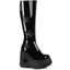 5" Star Cutout Pf Wedge Knee High Boot, Inside Zip Pleaser  DYN600/B-BMCG
