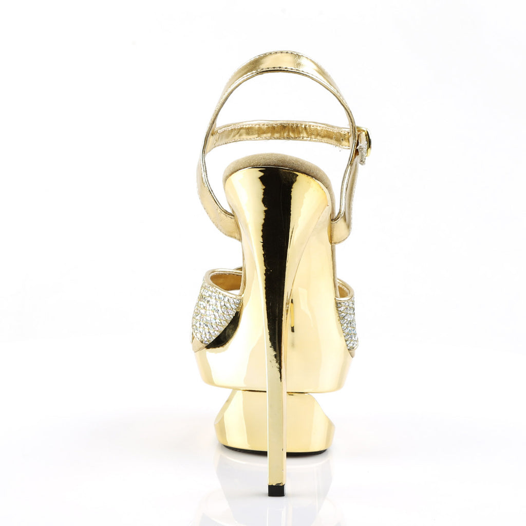 Sexy Cutout Platform Rhinestone Straps Stiletto High Heels Shoes Pleaser Pleaser ECLIPSE/619G