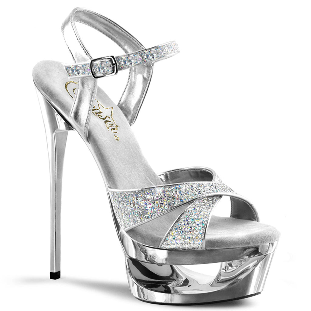 Sexy Cutout Platform Rhinestone Straps Stiletto High Heels Shoes Pleaser Pleaser ECLIPSE/619G