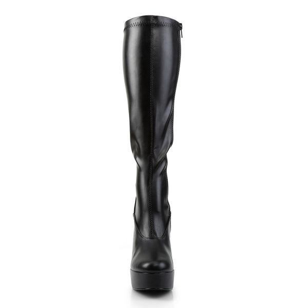 Sexy Platform Knee High Full Side Zipper High Heel Boots Shoes Pleaser Pleaser ELECTRA/2000Z