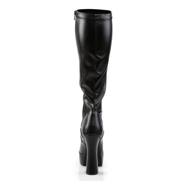 Sexy Platform Knee High Full Side Zipper High Heel Boots Shoes Pleaser Pleaser ELECTRA/2000Z