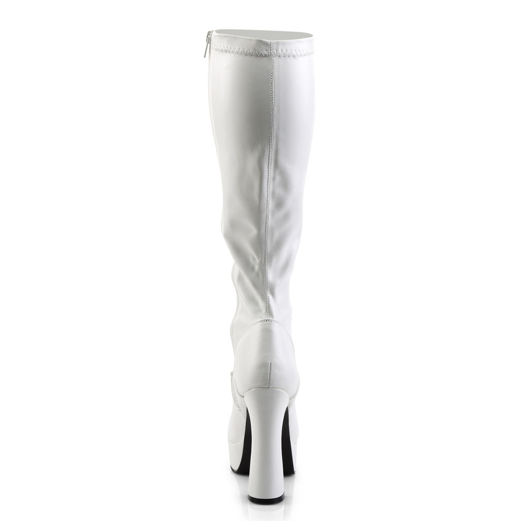 Sexy Platform Knee High Full Side Zipper High Heel Boots Shoes Pleaser Pleaser ELECTRA/2000Z
