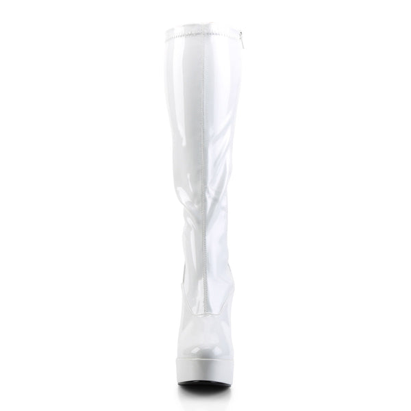 Sexy Platform Knee High Full Side Zipper High Heel Boots Shoes Pleaser Pleaser ELECTRA/2000Z