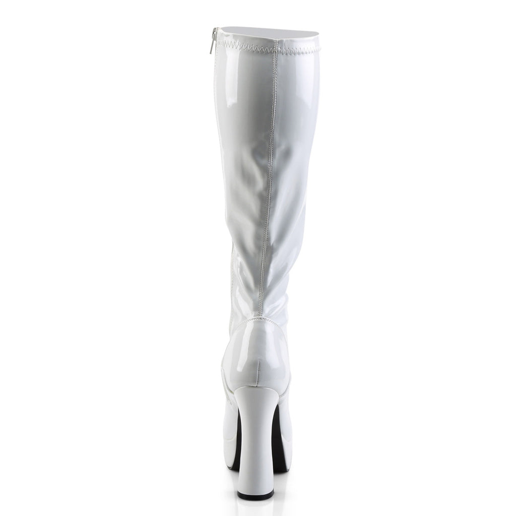 Sexy Platform Knee High Full Side Zipper High Heel Boots Shoes Pleaser Pleaser ELECTRA/2000Z