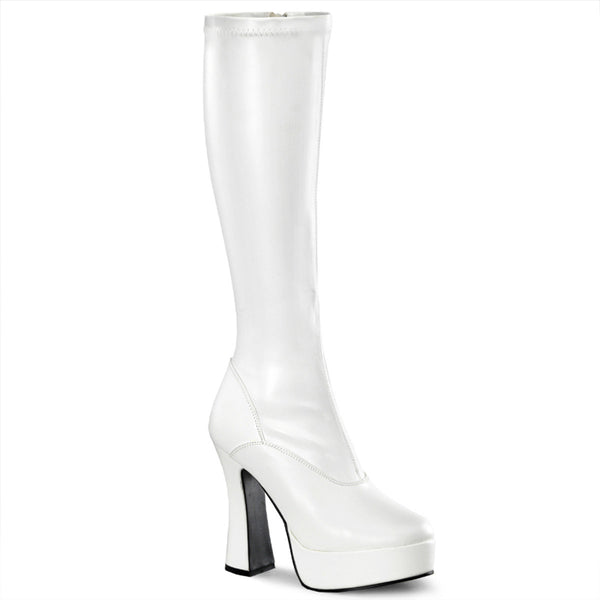 Sexy Platform Knee High Full Side Zipper High Heel Boots Shoes Pleaser Pleaser ELECTRA/2000Z