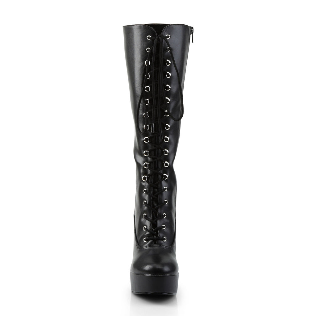 Sexy Lace Up Knee High Platforms Full Side Zipper Heel Boots Shoes Pleaser  ELECTRA/2020