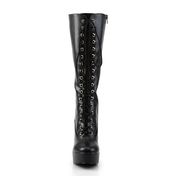 Sexy Lace Up Knee High Platforms Full Side Zipper Heel Boots Shoes Pleaser  ELECTRA/2020