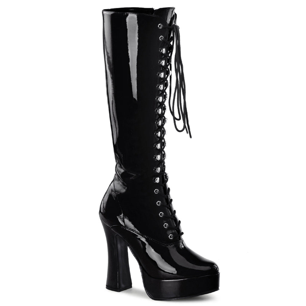 Sexy Lace Up Knee High Platforms Full Side Zipper Heel Boots Shoes Pleaser  ELECTRA/2020