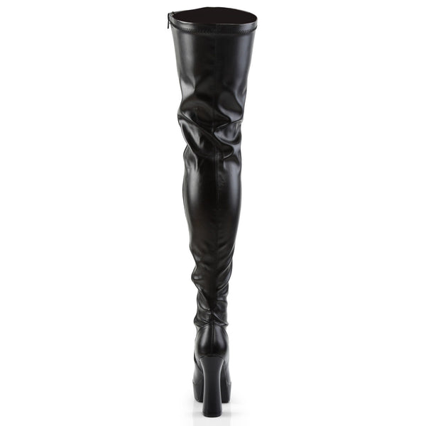 Dominatrix Side Zipper Thigh High Platform Stack Heels Boots Shoes Pleaser Pleaser ELECTRA/3000Z