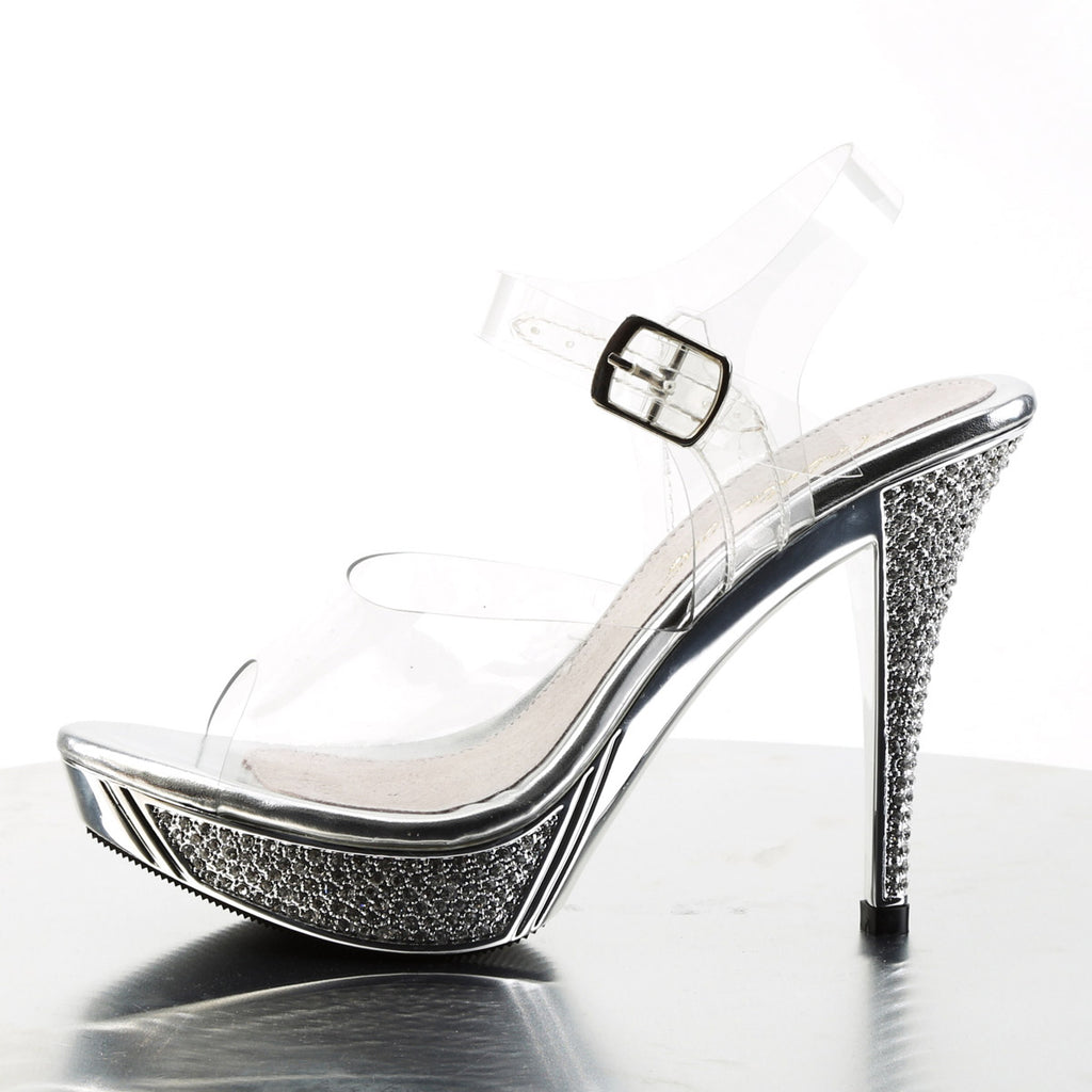Sexy Rhinestone Platform Ankle Wrap Sandal Stiletto High Heels Shoes Pleaser Fabulicious ELEGANT/408