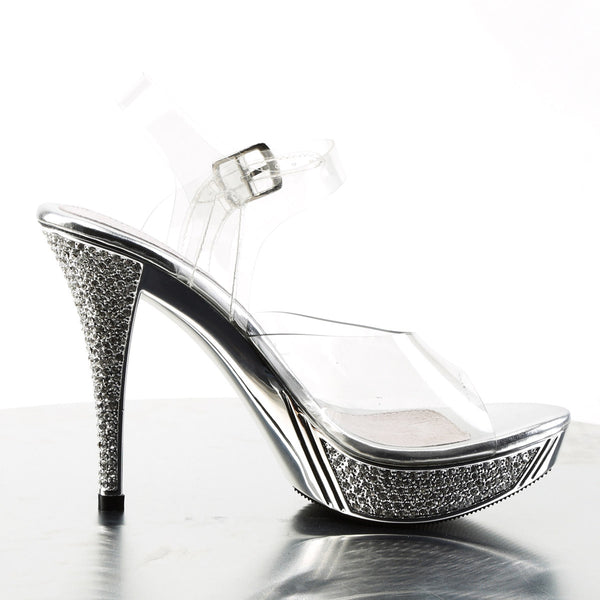Sexy Rhinestone Platform Ankle Wrap Sandal Stiletto High Heels Shoes Pleaser Fabulicious ELEGANT/408