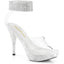 4 1/2" Heel, 1" Pf Sandal W/Rs Ankle Cuff Pleaser Fabulicious ELEGANT/442