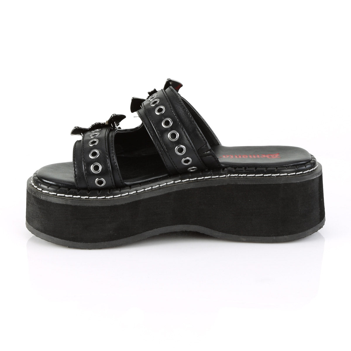 2" Platform Double Strap Slide Sandal Pleaser Demonia EMILY/100