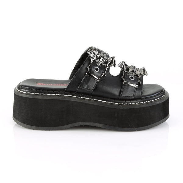 2" Platform Double Strap Slide Sandal Pleaser Demonia EMILY/100