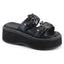 2" Platform Double Strap Slide Sandal Pleaser Demonia EMILY/100