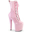 7 1/2" Heel, 3 1/2" Pf Lace-Up Mid Calf Boot, Side Zip Pleaser Pleaser ENCHANT/1040