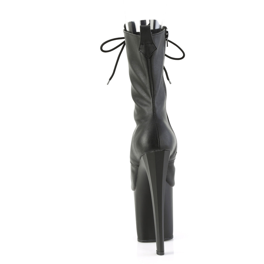 7 1/2" Heel, 3 1/2" Pf Peep Toe Ankle Boot, Side Zip Pleaser Pleaser ENCHANT/1041