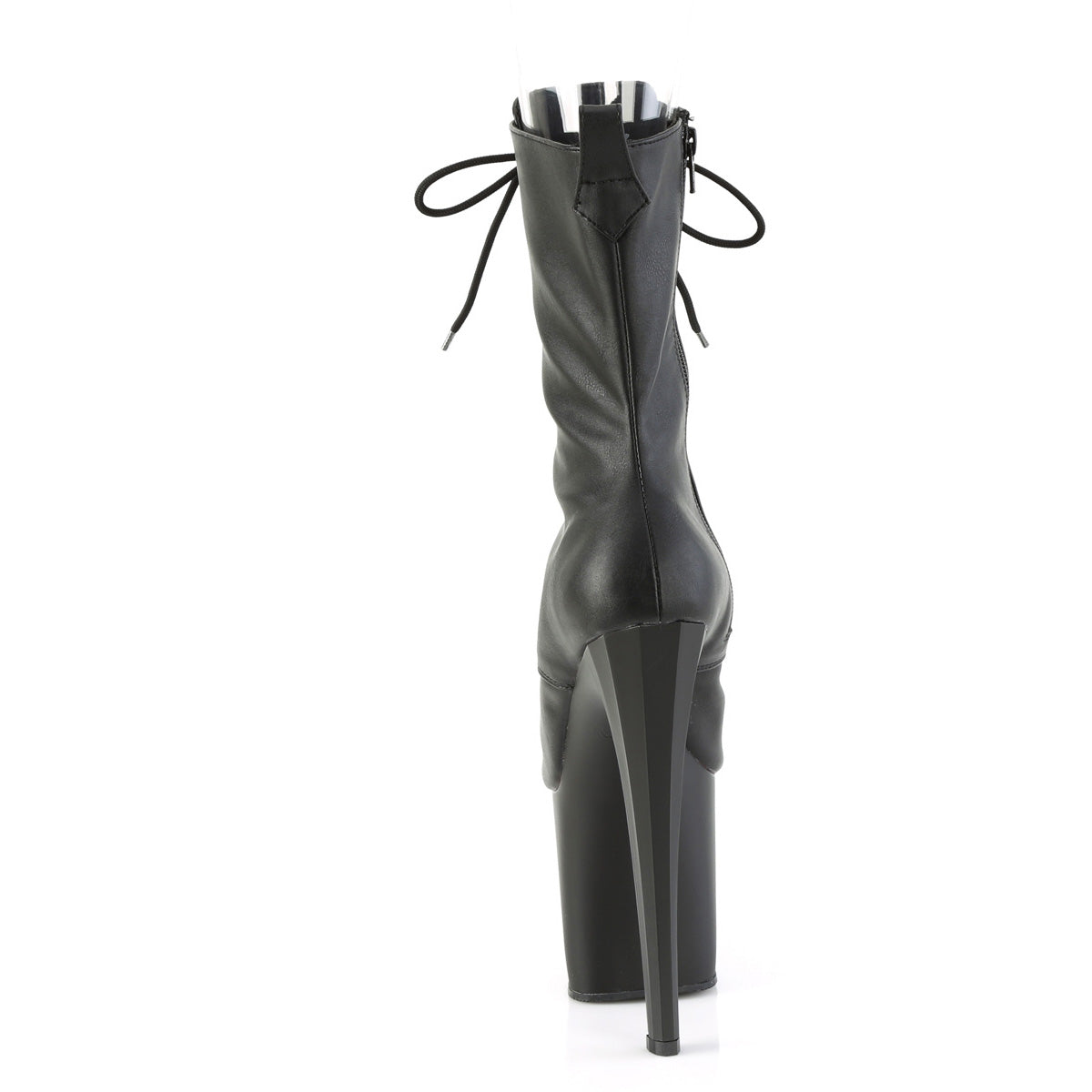 7 1/2" Heel, 3 1/2" Pf Peep Toe Ankle Boot, Side Zip Pleaser Pleaser ENCHANT/1041