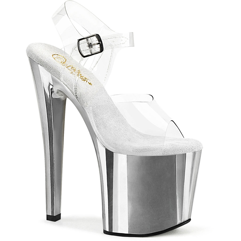 7 1/2" Heel, 3 1/2" Pf Ankle Strap Sandal Pleaser Pleaser ENCHANT/708