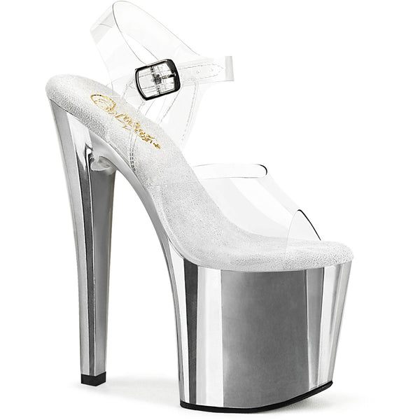 7 1/2" Heel, 3 1/2" Pf Ankle Strap Sandal Pleaser Pleaser ENCHANT/708