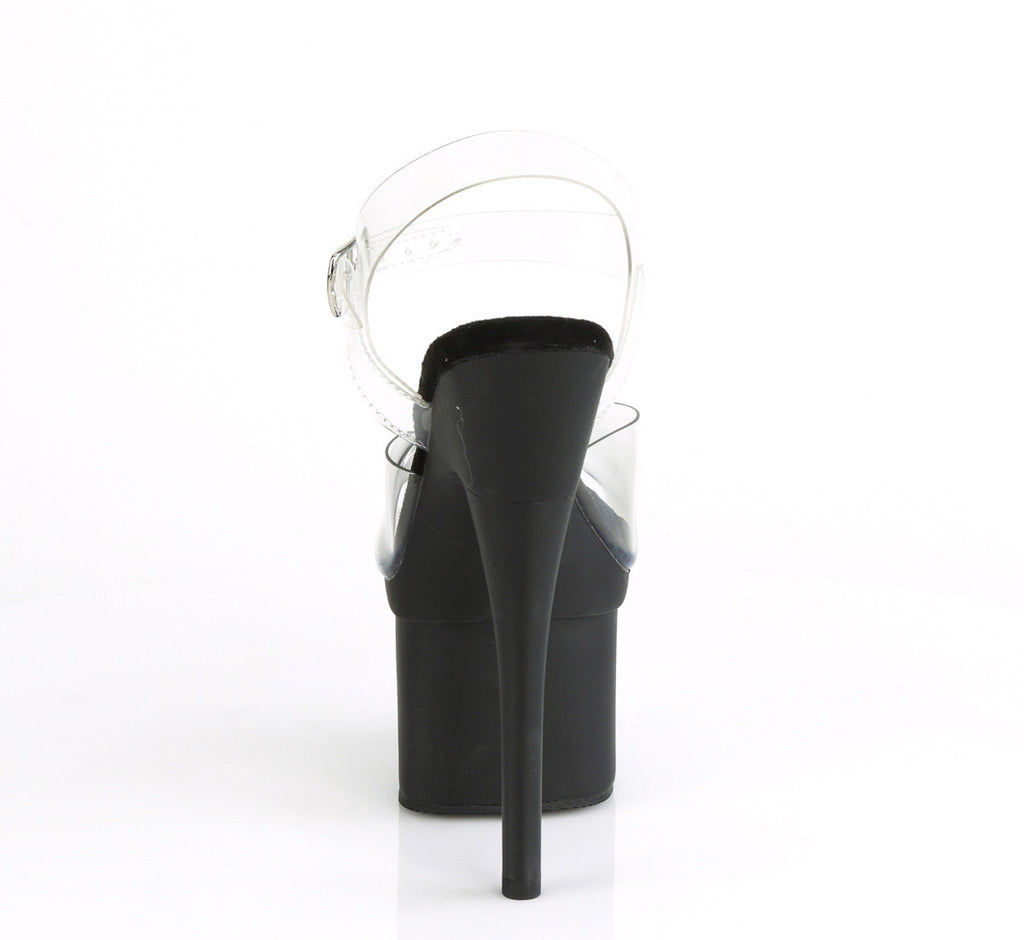 7" Heel, 3" Pf Ankle Strap Sandal Pleaser Pleaser ESTEEM/708