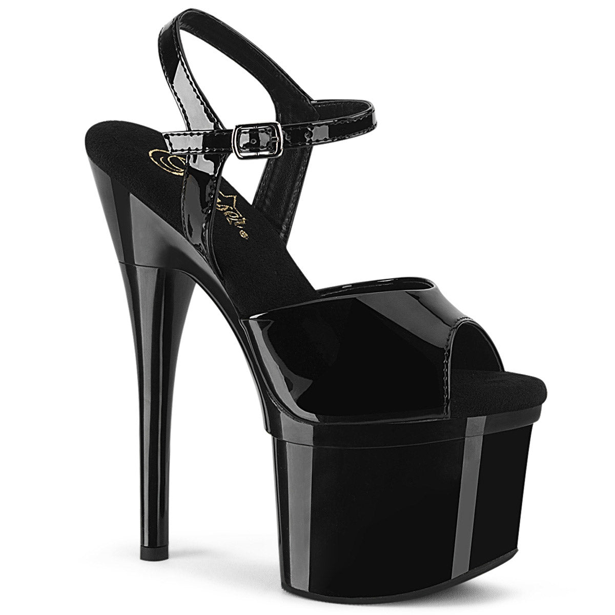 7" Heel, 3" Pf Ankle Strap Sandal Pleaser Pleaser ESTEEM/709 Main image
