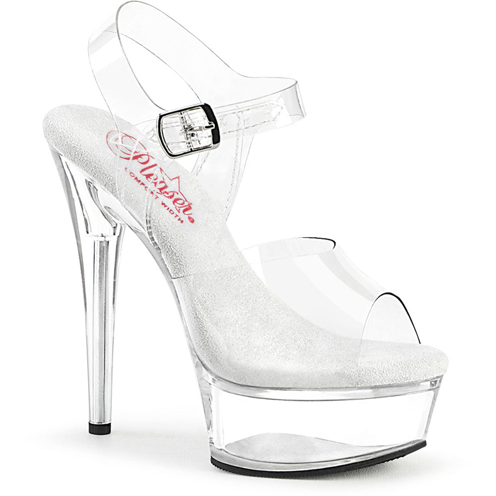 6" Heel, 1" Pf Ankle Strap Sandal Pleaser Pleaser EXCITE/608 Main image