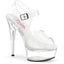 6" Heel, 1" Pf Ankle Strap Sandal Pleaser Pleaser EXCITE/608