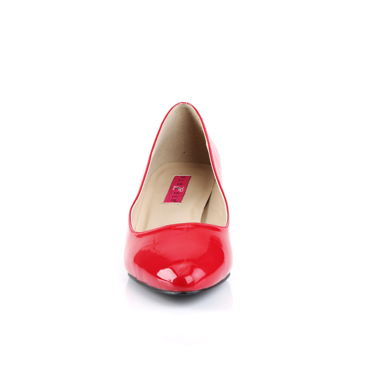 Classic Casual Pointed Toe Pumps Block High Heels Shoes Pleaser Pleaser Pink Label FAB/420W