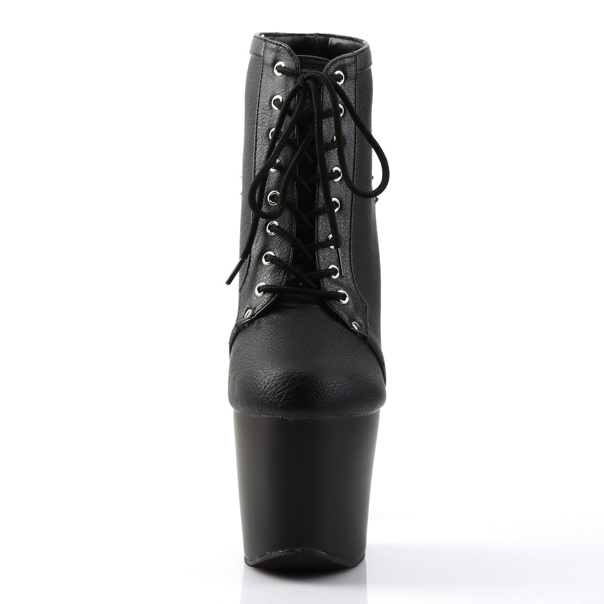 Pleaser Punk Rock Spike Stud Platform Lace-Up High Heel Ankle Boots for Women Secondary image