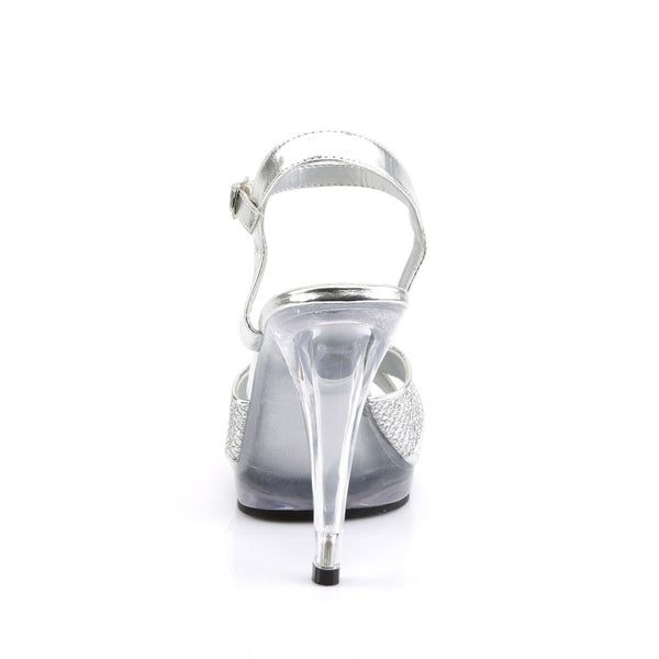 Sexy Ankle Strap Glitter Sandals Clear Stiletto High Heels Shoes Pleaser Fabulicious FLAIR/419(G)