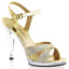 Sexy Ankle Strap Glitter Sandals Clear Stiletto High Heels Shoes Pleaser Fabulicious FLAIR/419(G)