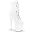 8" Heel, 4" PF Lace-Up Ankle Boot, Side Zip Pleaser Pleaser FLAMINGO/1020