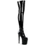 8" Heel, 4" Pf Stretch Thigh Boot, Side Zip Pleaser Pleaser FLAMINGO/3000