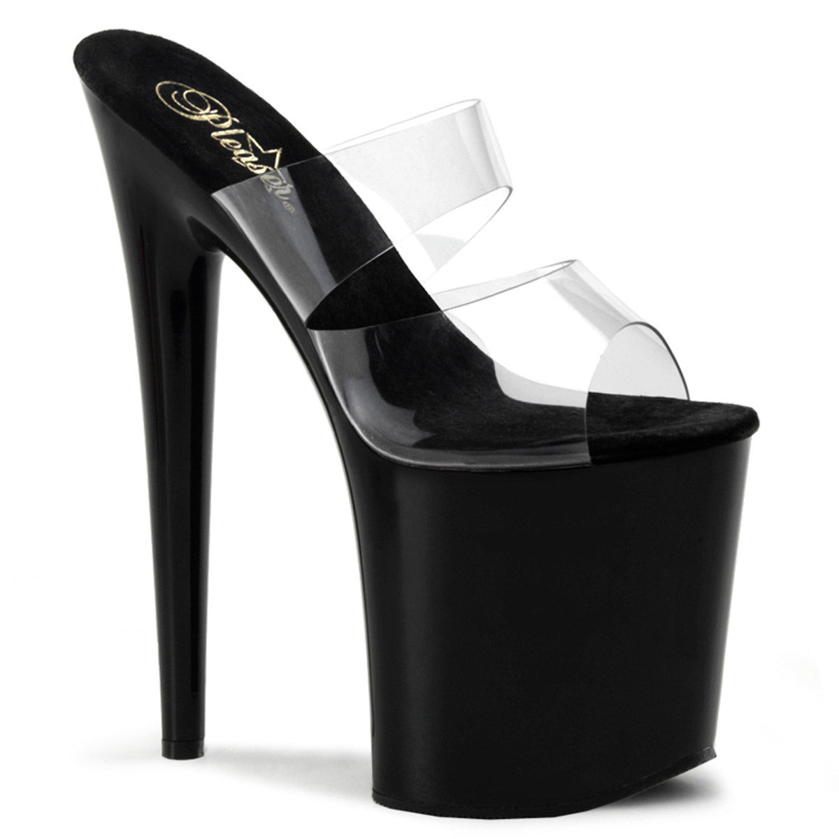 Sexy Platform Stiletto Dual Strap Slide Mules High Heels Shoes Pleaser  FLAMINGO/802 Main image