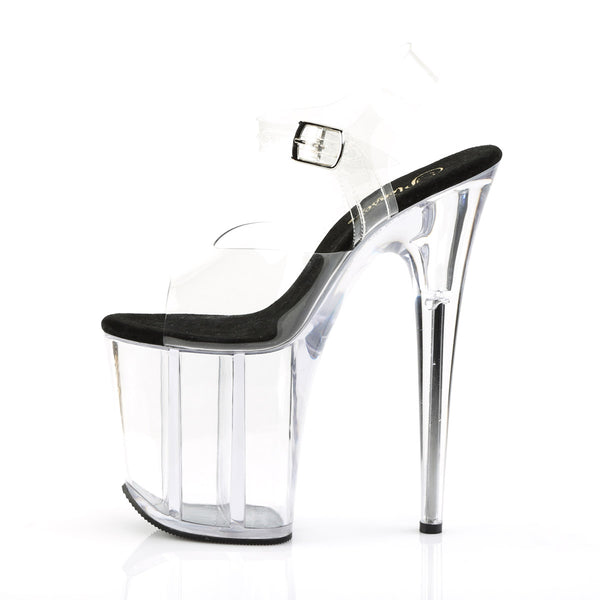 8" Heel, 4" Pf Ankle Strap Sandal Pleaser Pleaser FLAMINGO/808