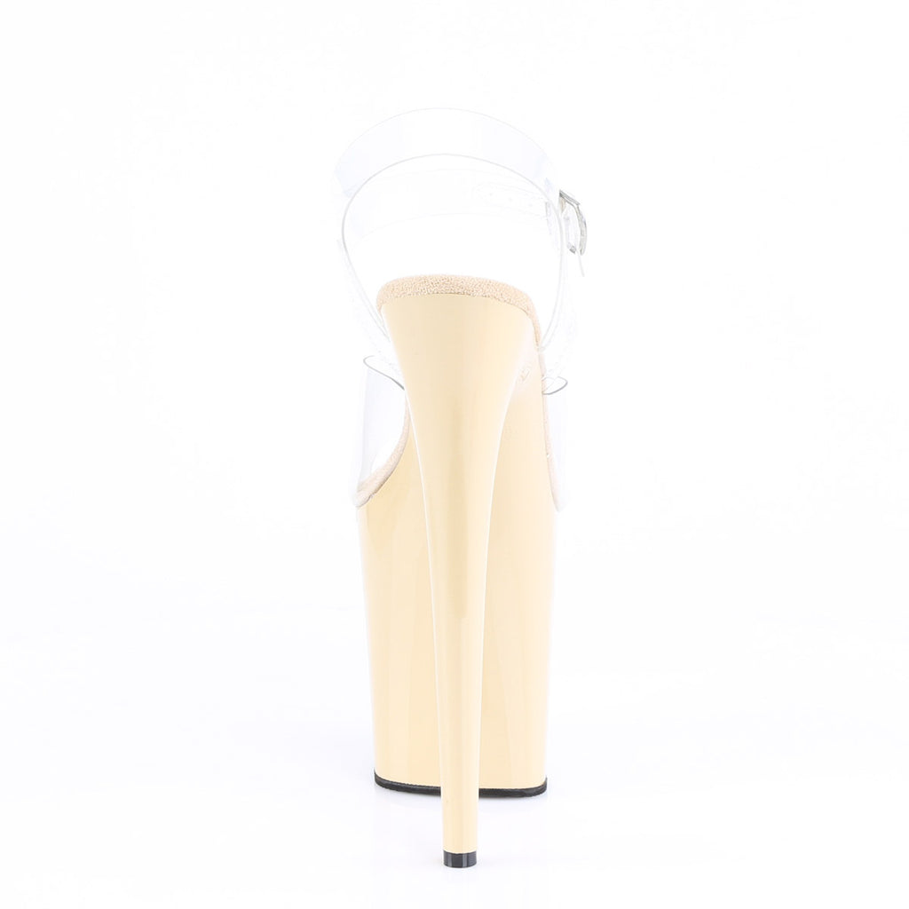 8" Heel, 4" PF Ankle Strap Sandal Pleaser Pleaser FLAMINGO/808
