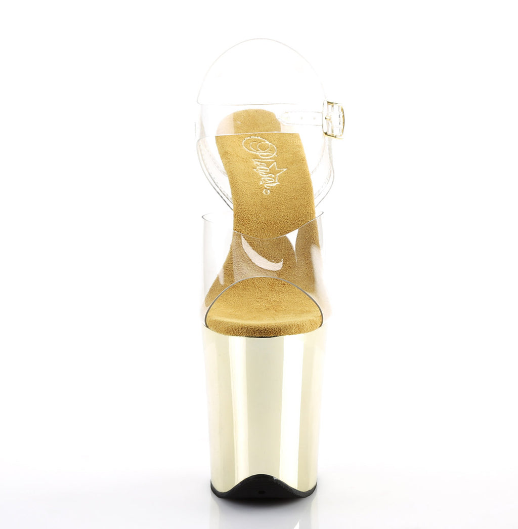 8" Heel, 4" PF Ankle Strap Sandal Pleaser Pleaser FLAMINGO/808