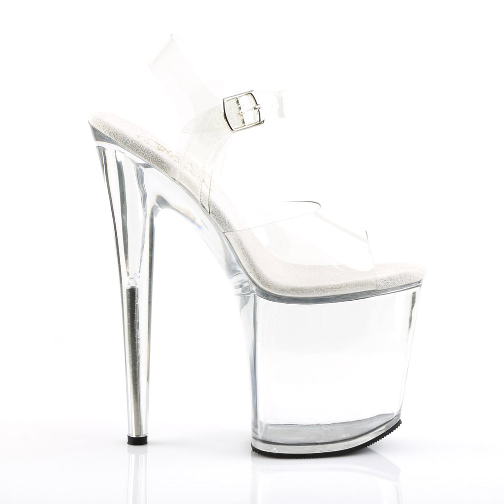 8" Heel Ankle Strap Platform Sandal Pleaser Pleaser FLAMINGO/808