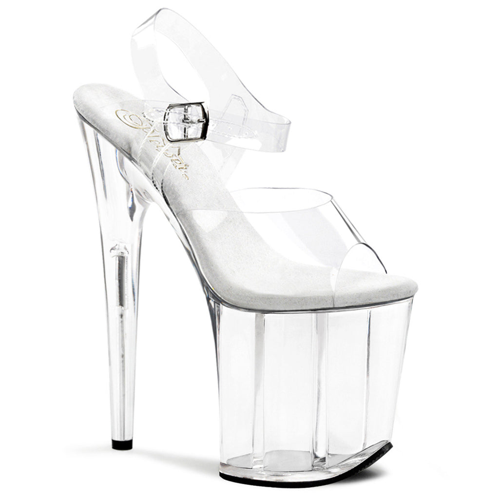 8" Heel Ankle Strap Platform Sandal Pleaser Pleaser FLAMINGO/808