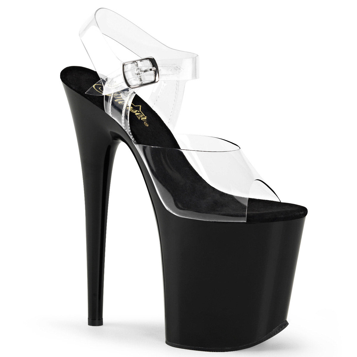 8" Heel, 4" PF Ankle Strap Sandal Pleaser Pleaser FLAMINGO/808 Main image