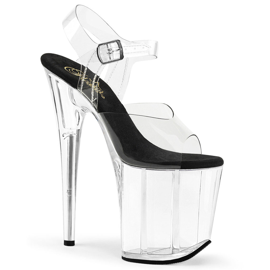 8" Heel, 4" Pf Ankle Strap Sandal Pleaser Pleaser FLAMINGO/808