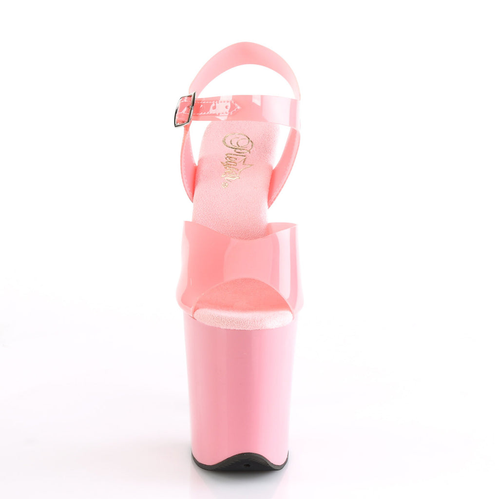 8" Heel, 4" Pf Ankle Strap Sandal Pleaser Pleaser FLAMINGO/808N