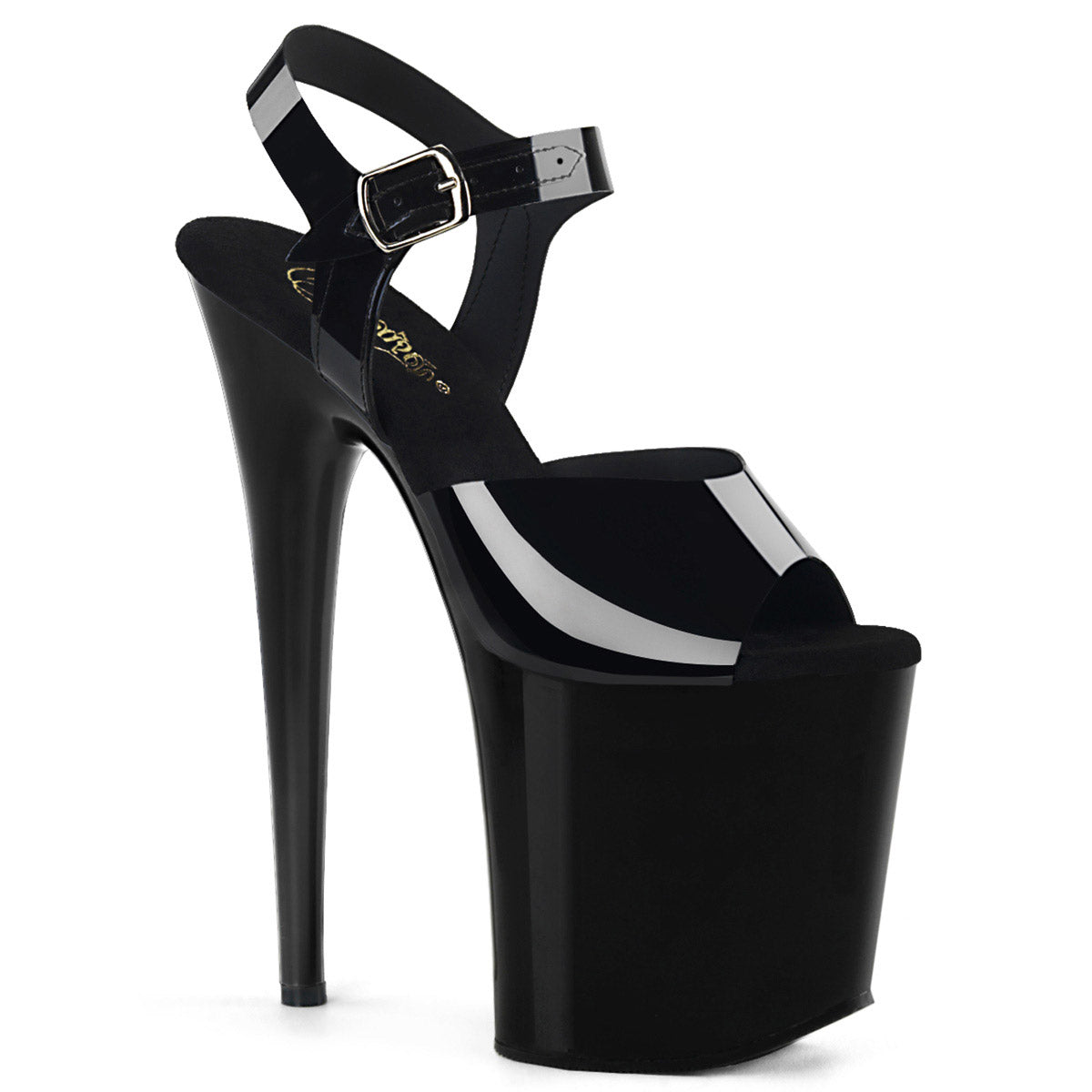 8" Heel, 4" Pf Ankle Strap Sandal Pleaser Pleaser FLAMINGO/808N
